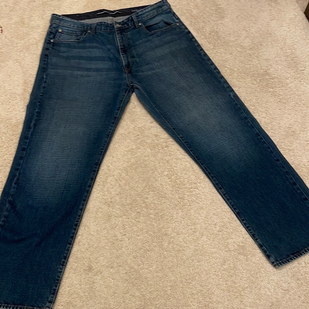 Nautical men’s jeans, blue, 36 W X 30, dark blue